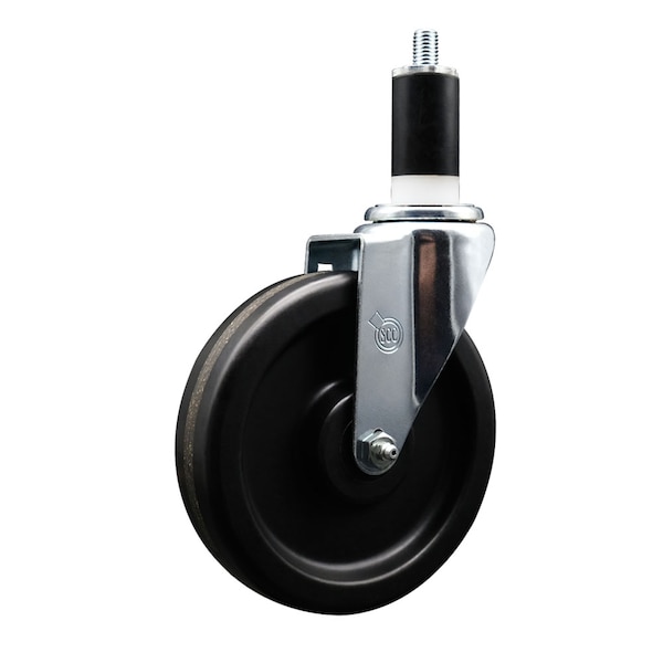 6'' Phenolic Wheel Swivel 1-3/8'' Expanding Stem Caster